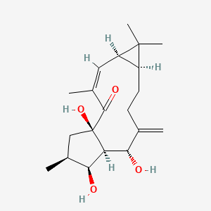 Структурная формула Lathyrol, CAS 34420-19-4, формула C20H30O4