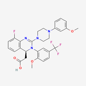 Структурная формула Letermovir(AIC-246), CAS 917389-32-3, формула C29H28F4N4O4