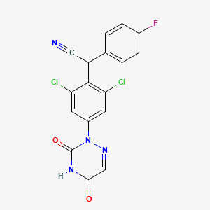 Структурная формула Letrazuril, CAS 103337-74-2, формула C17H9N4O2FCl2
