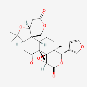 Структурная формула Limonin, CAS 1180-71-8, формула C26H30O8