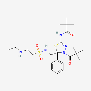 Структурная формула Litronesib, CAS 910634-41-2, формула C23H37N5O4S2