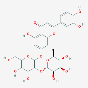 Структурная формула Lonicerin, CAS 25694-72-8, формула C27H30O15