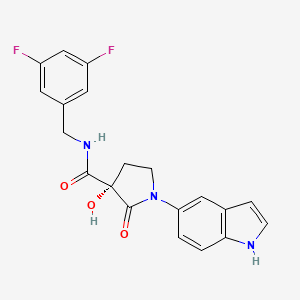 Структурная формула M8891, CAS 1464842-09-8, формула C20H17F2N3O3