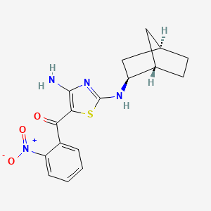 Структурная формула MC180295, CAS 2237942-08-2, формула C17H18N4O3S