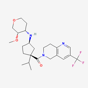 Структурная формула MK0812, CAS 624733-88-6, формула C24H34F3N3O3