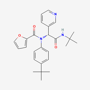 Структурная формула ML188, CAS 1417700-13-0, формула C26H31N3O3