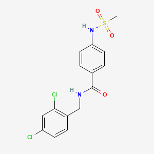 Структурная формула ml335, CAS 825658-06-8, формула C15H14Cl2N2O3S