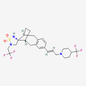 Структурная формула MRK003, CAS 623165-93-5, формула C25H31F6N3O2S