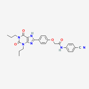 Структурная формула MRS1754, CAS 264622-58-4, формула C26H26N6O4