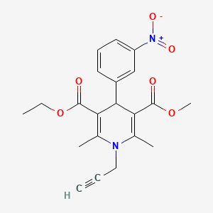 Структурная формула MRS-1845, CAS 544478-19-5, формула C21H22N2O6