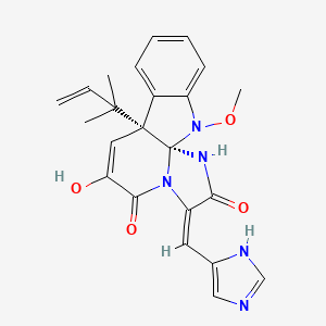 Структурная формула Meleagrin, CAS 71751-77-4, формула C23H23N5O4