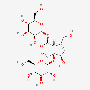 Структурная формула Melittoside, CAS 19467-03-9, формула C21H32O15