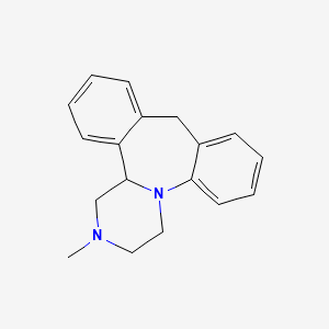 Структурная формула Mianserin, CAS 24219-97-4, формула C18H20N2