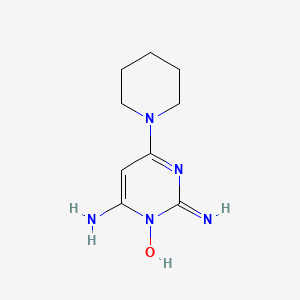Структурная формула Minoxidil, CAS 38304-91-5, формула C9H15N5O