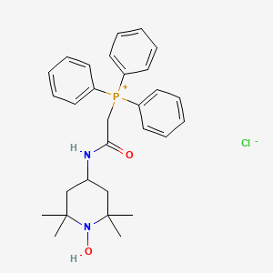 Структурная формула Mito-TEMPO, CAS 1334850-99-5, формула C29H36ClN2O2P