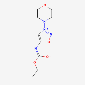 Структурная формула Molsidomine, CAS 25717-80-0, формула C9H14N4O4