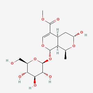 Структурная формула Morroniside, CAS 25406-64-8, формула C17H26O11