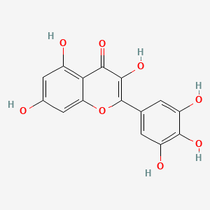 Структурная формула Myricetin, CAS 529-44-2, формула C15H10O8