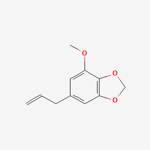 Структурная формула Myristicin, CAS 607-91-0, формула C11H12O3