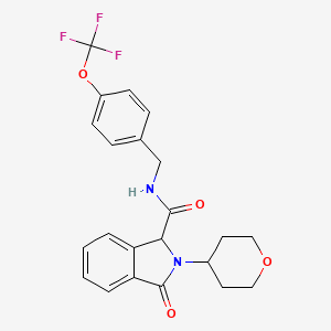 Структурная формула NAV26, CAS 1198160-14-3, формула C22H21F3N2O4
