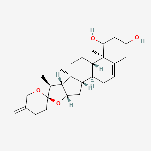 Структурная формула NEORUSCOGENIN, CAS 17676-33-4, формула C27H40O4