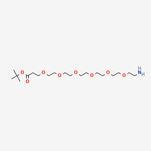 Структурная формула NH2-PEG6-Boc, CAS 1286281-32-0, формула C19H39NO8