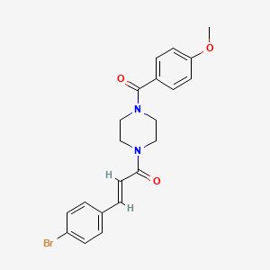 Структурная формула NIBR189, CAS 1599432-08-2, формула C21H21BrN2O3