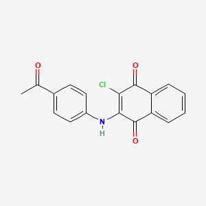 Структурная формула NQ301, CAS 130089-98-4, формула C18H12ClNO3