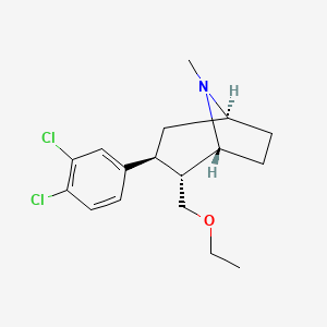 Структурная формула Tesofensine(NS-2330), CAS 195875-84-4, формула C17H23NOCl2