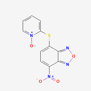 Структурная формула NSC228155, CAS 113104-25-9, формула C11H6N4O4S