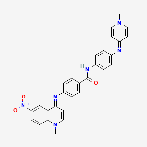Структурная формула NSC 260594, CAS 906718-66-9, формула C29H24N6O3