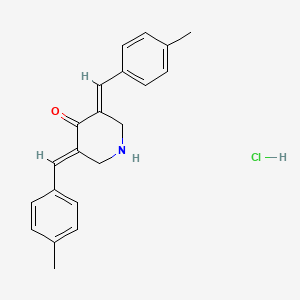 Структурная формула NSC632839, CAS 157654-67-6, формула C21H22ClNO