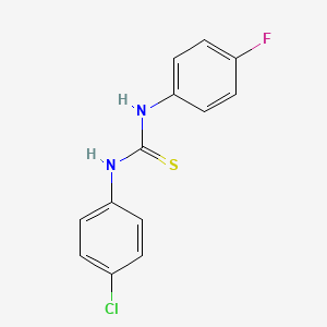 Структурная формула NSC 80538, CAS 370-26-3, формула C13H10ClFN2S
