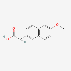 Структурная формула Naproxen, CAS 22204-53-1, формула C14H14O3