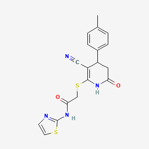 Структурная формула Necrostatin-34, CAS 375835-43-1, формула C18H16N4O2S2
