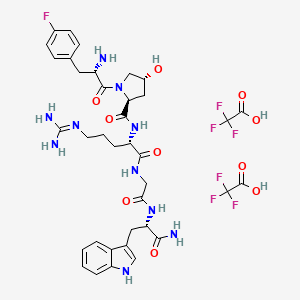 Структурная формула Nemifitide diTFA, CAS 204992-09-6, формула C33H43N10O6F.2[C2Ho2F3]