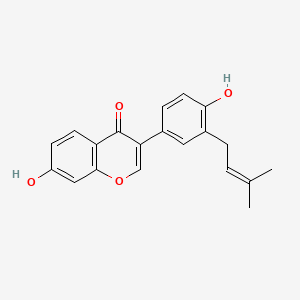 Структурная формула Neobavaisoflavone, CAS 41060-15-5, формула C20H18O4