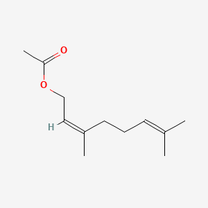Структурная формула Neryl acetate, CAS 141-12-8, формула C12H20O2