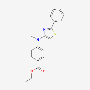 Структурная формула Neuropathiazol, CAS 880090-88-0, формула C19H18N2O2S