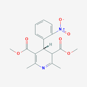 Структурная формула Nifedipine, CAS 21829-25-4, формула C17H18N2O6