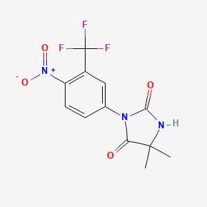 Структурная формула Nilutamide, CAS 63612-50-0, формула C12H10F3N3O4