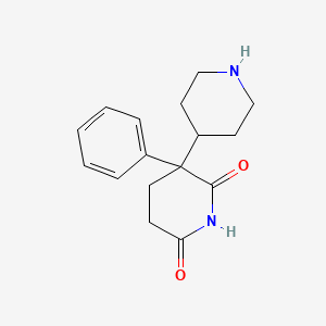 Структурная формула Nor-benzetimide, CAS 19315-71-0, формула C16H20N2O2