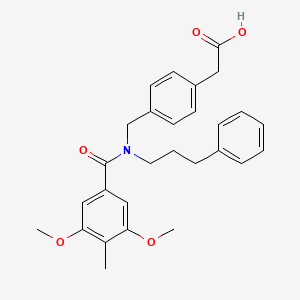Структурная формула ONO-7300243, CAS 638132-34-0, формула C28H31NO5