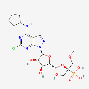 Структурная формула OP-5244, CAS 2381268-71-7, формула C19H29ClN5O9P