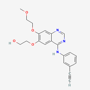 Структурная формула OSI420, CAS 183321-86-0, формула C21H21N3O4