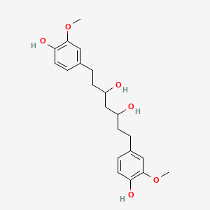 Структурная формула Octahydrocurcumin, CAS 36062-07-4, формула C21H28O6