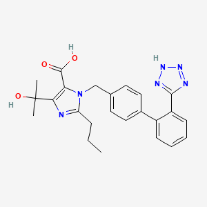 Структурная формула Olmesartan, CAS 144689-24-7, формула C24H26N6O3