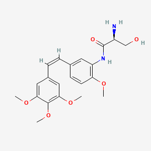 Структурная формула Ombrabulin, CAS 181816-48-8, формула C21H26N2O6