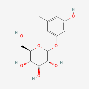 Структурная формула Orcinolglucoside, CAS 21082-33-7, формула C13H18O7