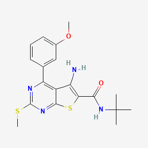 Структурная формула Org41841, CAS 301847-37-0, формула C19H22N4O2S2